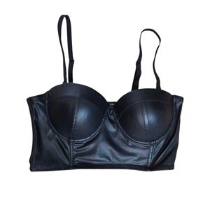 Refuge Black Structured Longline Bra